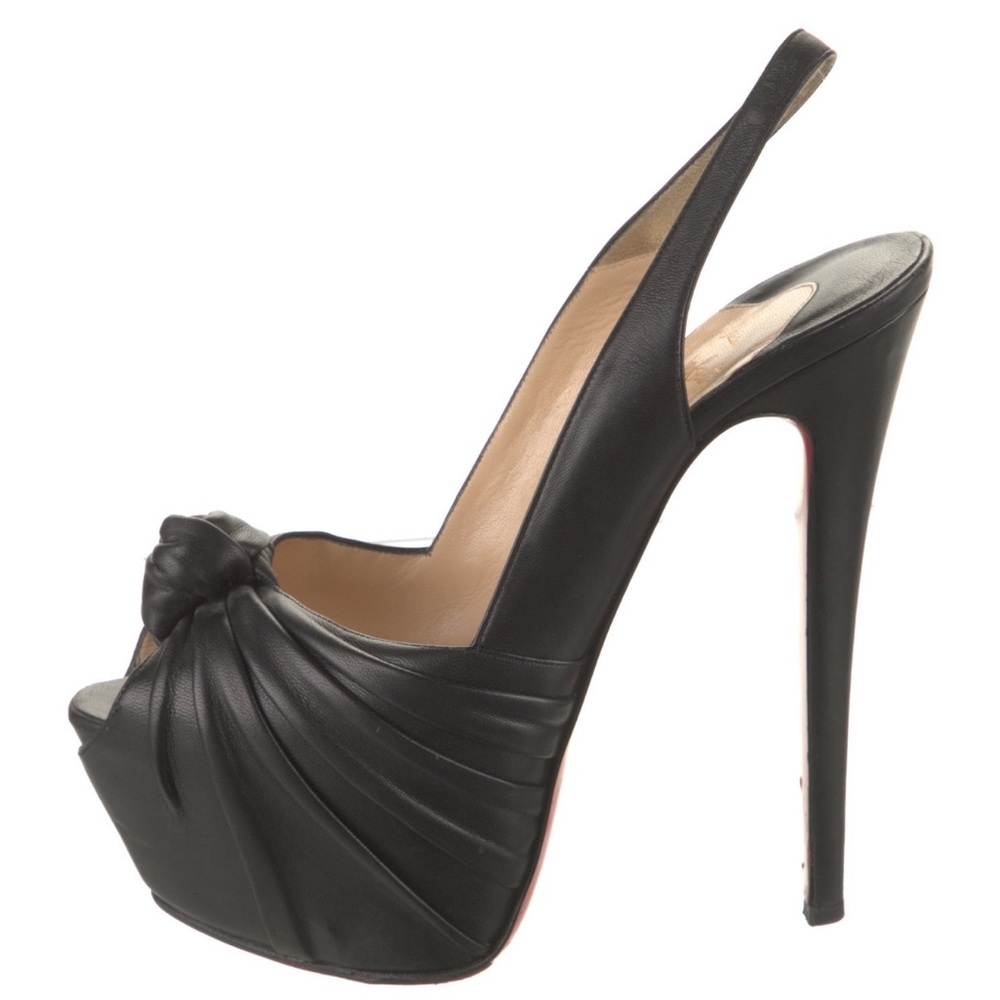 Christian Louboutin Leather Slingback Sandals